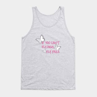 Beautiful paper cut butterflies and quote design Tank Top